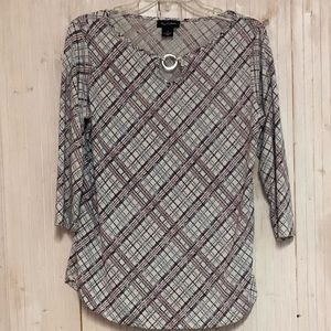 Nue Options | 3 Quarter Length Stripe Blouse